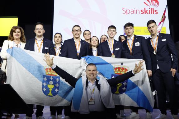 Imagen de la noticia:La FP gallega demuestra su calidad al alzarse con nueve medallas en el campeonato Spainskills