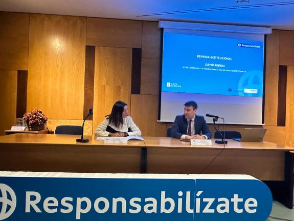 Imaxe da nova:A Xunta presenta aos empresarios do Porriño a cuarta edición do programa Responsabilízate para impulsar a Responsabilidade Social e...