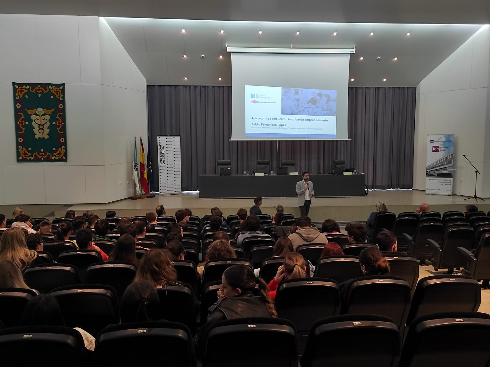 Image 1 of article A Xunta destaca na Universidade da Coruña a súa aposta pola economía social como modelo solidario que xera riqueza e emprego pegados ao territorio
