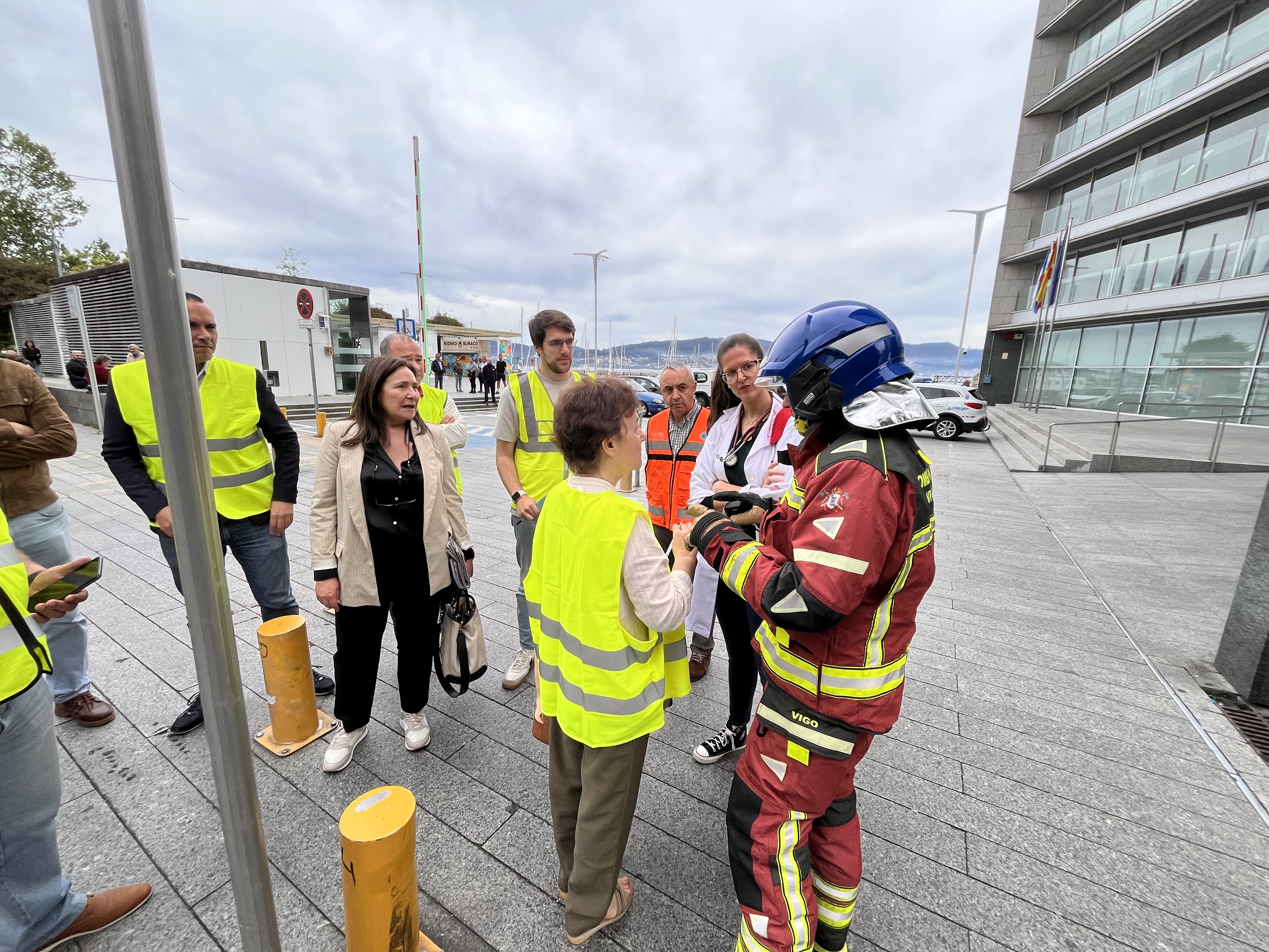 Image 1 of article A delegación da Xunta en Vigo acolle o simulacro de emerxencia no edificio administrativo