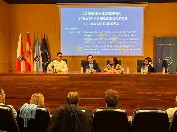 Imaxe da nova:A Fundación Galicia Europa organiza unha xornada de debate entre a mocidade con motivo do Día de Europa
