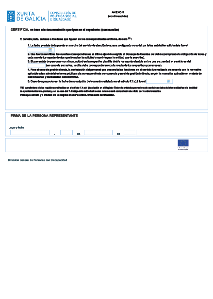 Imagen del artículo ORDEN de 27 de junio de 2024 por la que se establecen las bases reguladoras para la concesión de subvenciones a las entidades locales de la Comunidad Autónoma de Galicia para la prestación de servicios en lo marco de la Red gallega de atención temprana en los años 2024 a 2026, cofinanciada por la Unión Europea en el marco del Programa FSE+ Galicia 2021-2027, y se convocan (código de procedimiento BS700A).